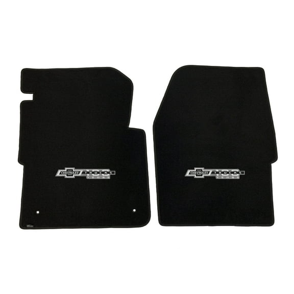 Lloyd Mats Custom Fit Floor Mats for Chevy C/K Pickup 1960-1966 LogoMat 2Pc Set Black