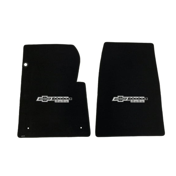 Lloyd Mats Custom Fit Floor Mats for Chevy C/K Pickup 1967-1970 LogoMat 2Pc Set Black