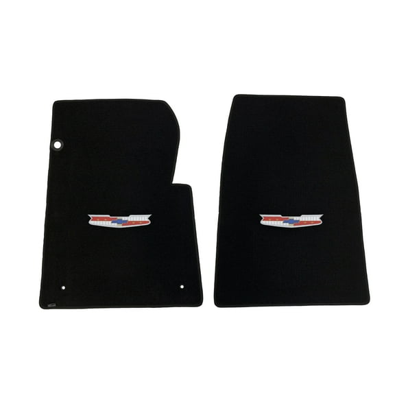 Lloyd Mats Custom Fit Floor Mats for Chevy C/K Pickup 1967-1970 LogoMat 2Pc Set Black