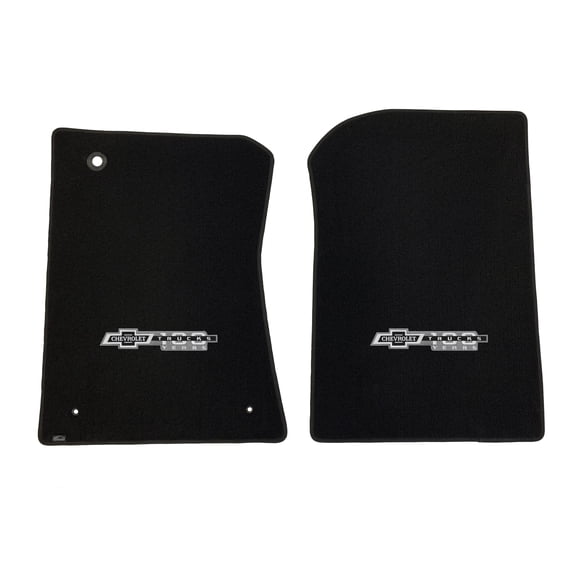 Lloyd Mats Custom Fit Floor Mats for Chevy C/K Pickup 1973-1983 LogoMat 2Pc Set Black