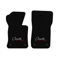 Lloyd Mats LogoMat Custom-Fit 2PC Carpet Floor Mats for 1963-1965 Chevrolet Corvette, Black