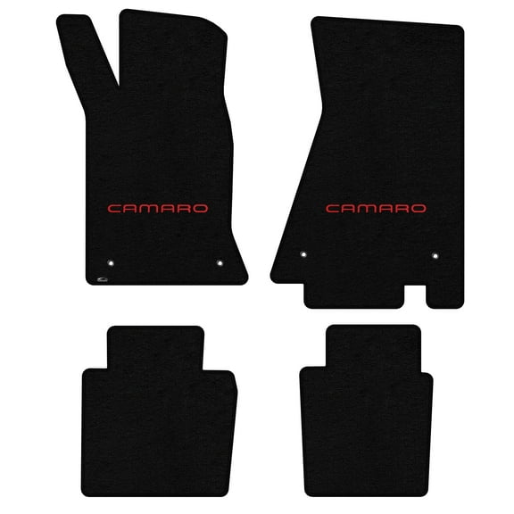 Lloyd Mats Custom Fit Floor Mats for Chevy Camaro 1982-1992 LogoMat 4Pc Set Black