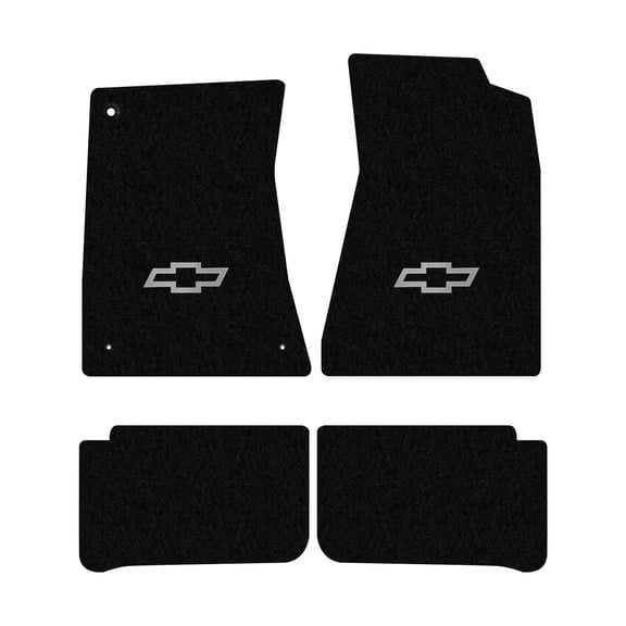 Lloyd Mats LogoMat Custom-Fit 4PC Carpet Floor Mats for 1970-1972 Chevrolet Monte Carlo, Black