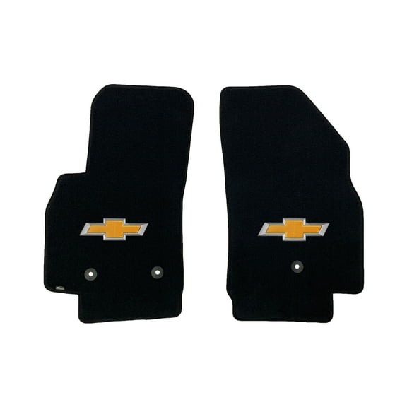Lloyd Mats Custom Fit Floor Mats for Chevy Spark (No EV) 2016-On LogoMat 2Pc Set Charcoal
