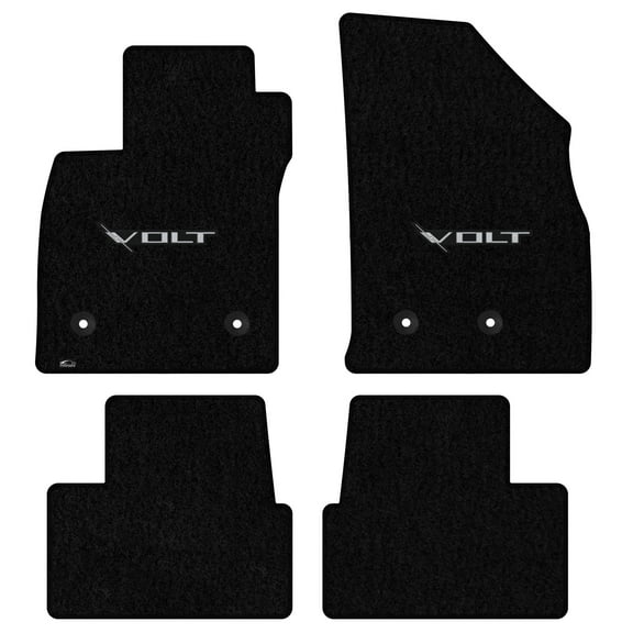 Lloyd Mats Custom Fit Floor Mats for Chevy Volt 2016-2019 LogoMat 4Pc Set Black