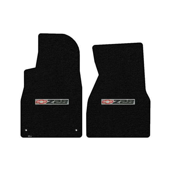 Lloyd Mats LogoMat Custom-Fit 2PC Carpet Floor Mats for 1993-2002 Chevrolet Camaro Z28, Black