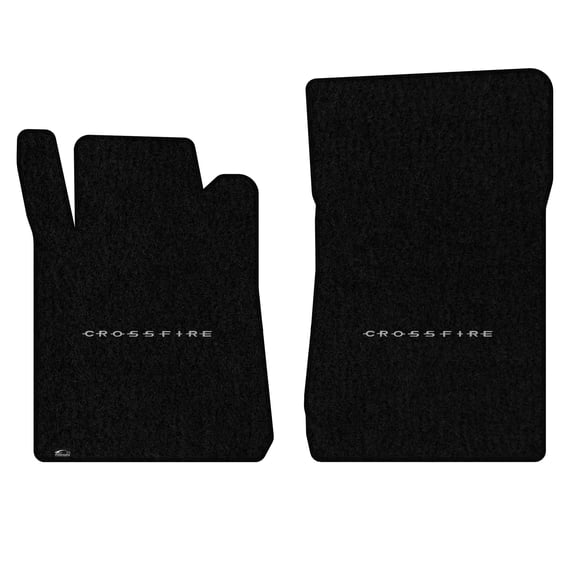 Lloyd Mats Custom Fit Floor Mats for Chrysler Crossfire Convertible 2005-2008 LogoMat 2Pc Set Black