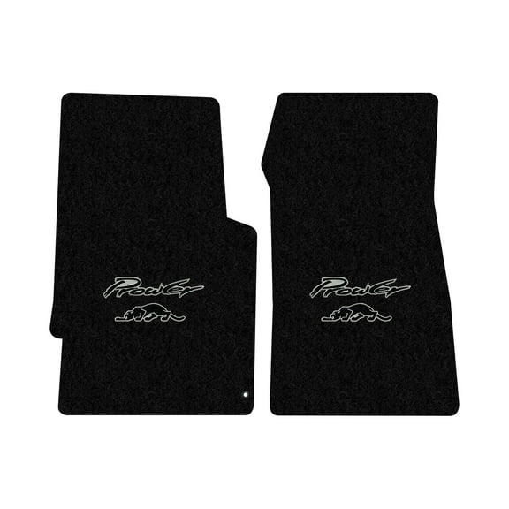 Lloyd Mats LogoMat Custom-Fit 2PC Carpet Floor Mats for 2001-2002 Chrysler Prowler, Black