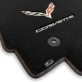 thumbnail image 1 of Lloyd Mats Custom Fit Floor Mats for Corvette C7 2014-2019 LogoMat 2Pc Set Charcoal, 1 of 5