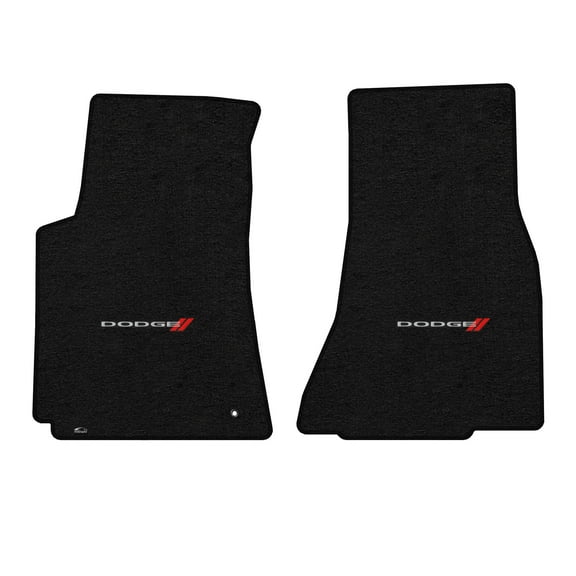Lloyd Mats Custom Fit Floor Mats for Dodge Challenger 2008-2010 LogoMat 2Pc Set Charcoal