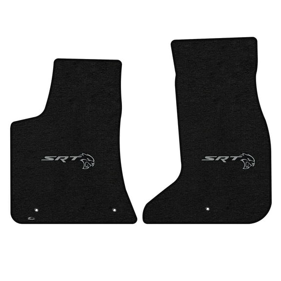 Lloyd Mats Custom Fit Floor Mats for Dodge Challenger AWD 2017-ON LogoMat 2PC Set Charcoal
