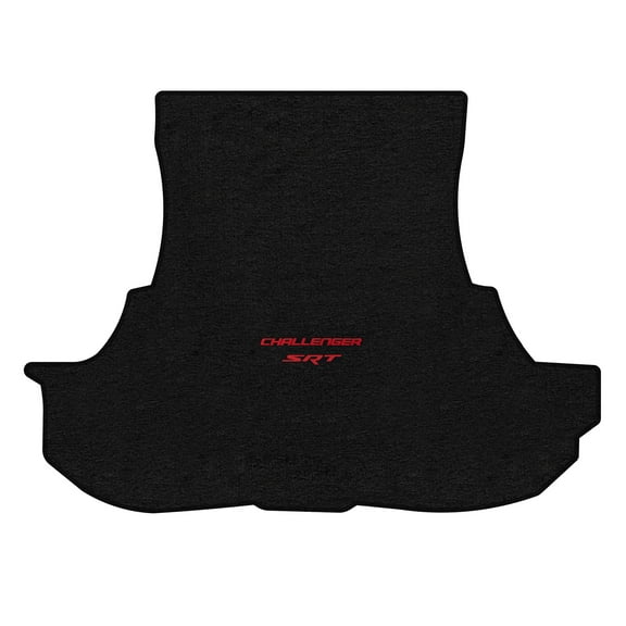 Lloyd Mats LogoMat Custom-Fit Carpet Trunk Mat for 2017-2023 Dodge Challenger AWD, Charcoal