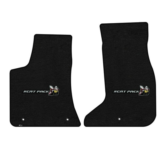 Lloyd Mats Custom Fit Floor Mats for Dodge Challenger AWD 2017-On LogoMat 2Pc Set Charcoal