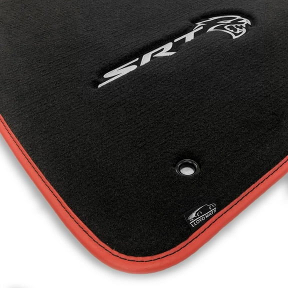 Lloyd Mats Custom Fit Floor Mats for Dodge Challenger AWD LogoMat 2017/ON 2PC Set Charcoal