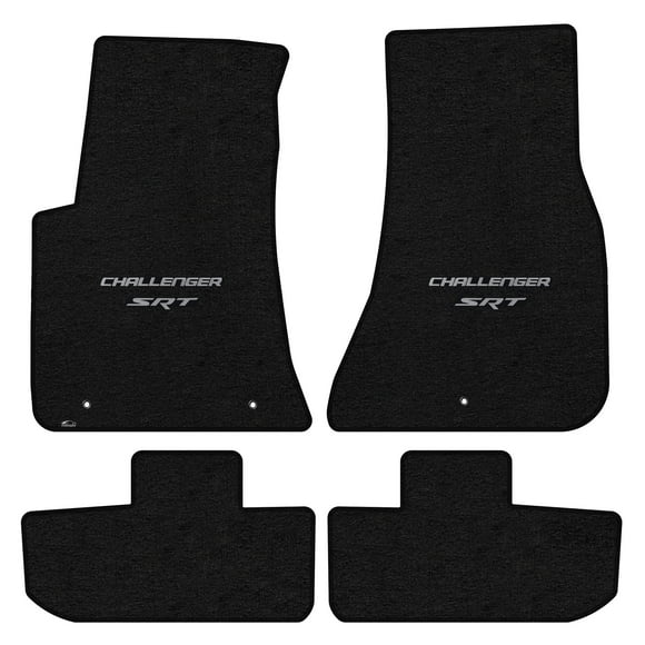 Lloyd Mats Custom Fit Floor Mats for Dodge Challenger RWD Logo Floor Mats 2011/ON 4PC Set Charcoal