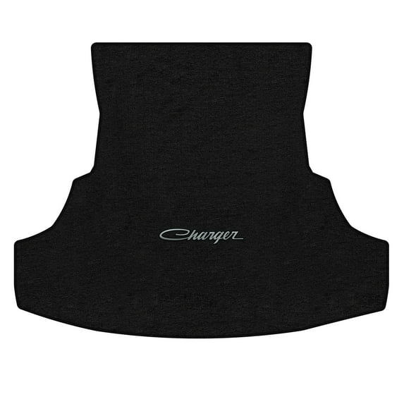 Lloyd Mats LogoMat Custom-Fit Carpet Trunk Mat for 2011-2012 Dodge Charger, Charcoal