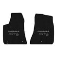 thumbnail image 1 of Lloyd Mats LogoMat Custom-Fit 2PC Carpet Floor Mats for 2021-2023 Dodge Charger RWD, Charcoal, 1 of 4