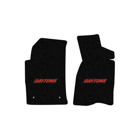Lloyd Mats Custom Fit Floor Mats for Dodge Daytona 1983-1993 LogoMat 2Pc Set Black