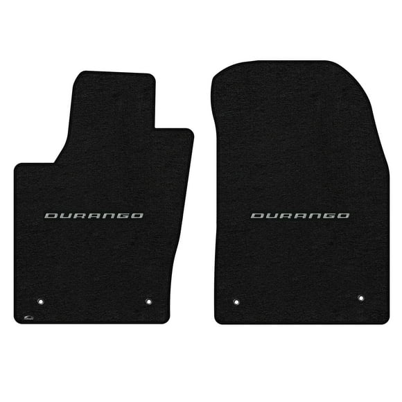 Lloyd Mats Custom Fit Floor Mats for Dodge Durango 2013-2015 LogoMat 2Pc Set Charcoal
