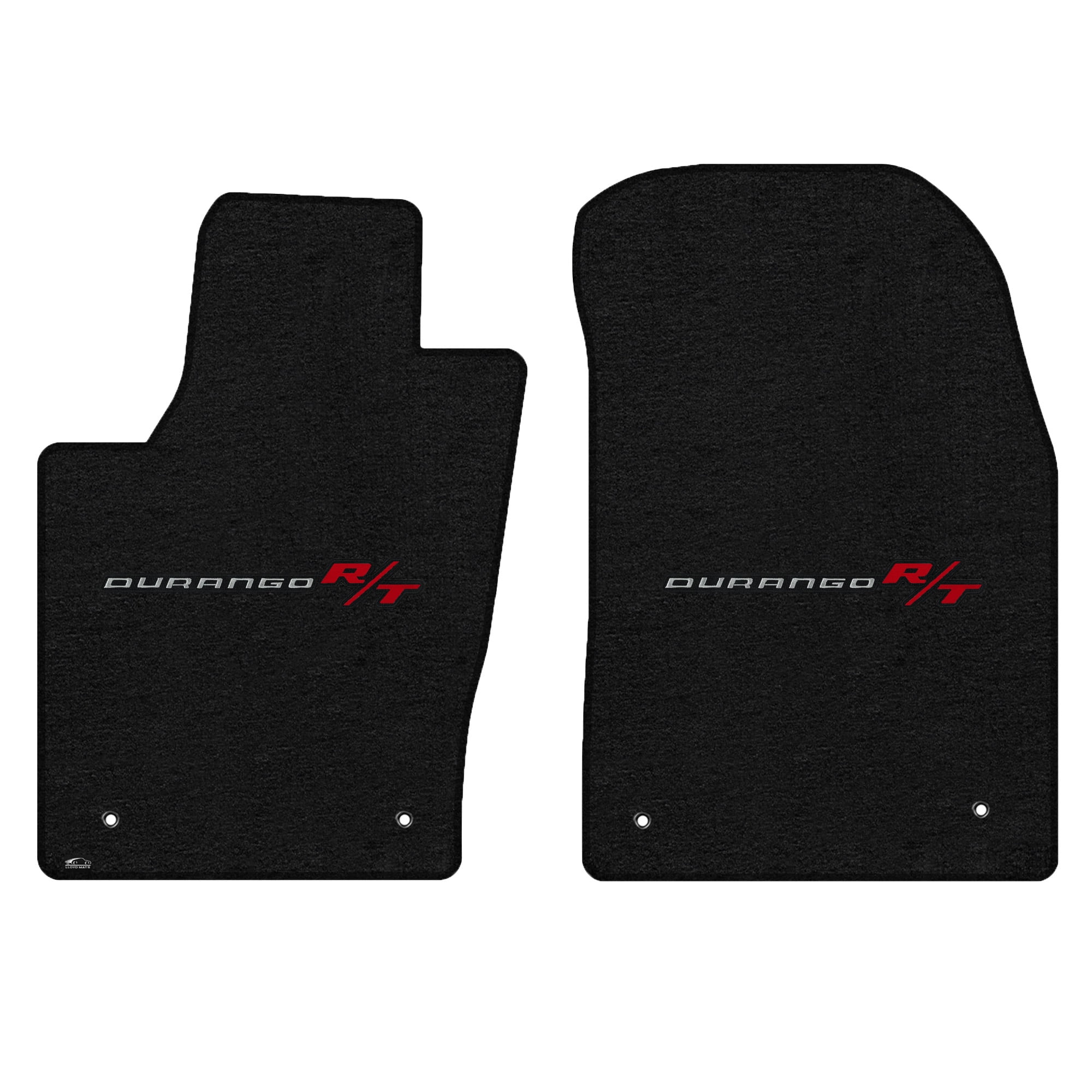 Lloyd Mats Custom Fit Floor Mats for Dodge Durango 20132015 LogoMat 2Pc Set Charcoal
