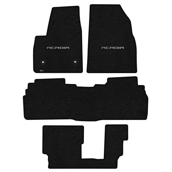 Lloyd Mats Custom Fit Floor Mats for GMC Acadia/Acadia Denali 2017-On LogoMat 4Pc Set Charcoal (2nd Seat Bench)