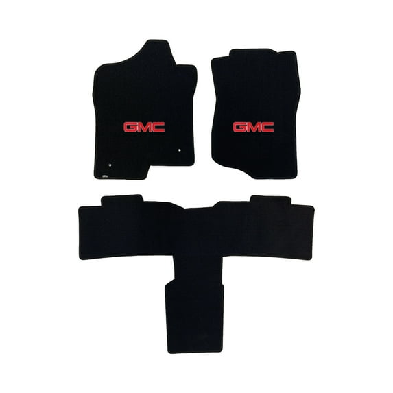 Lloyd Mats Custom Fit Floor Mats for GMC Yukon 2011-2012 LogoMat 3Pc Set Second Row Captains Seats Charcoal