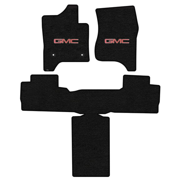 Lloyd Mats Custom Fit Floor Mats for GMC Yukon / Denali 2015-2020 LogoMat 3Pc Set Charcoal (2nd Seat Bucket)