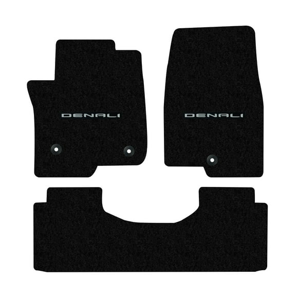 Lloyd Mats Custom Fit Floor Mats for GMC Yukon/Denali 2021-On LogoMat 3Pc Set Charcoal