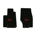 thumbnail image 1 of Lloyd Mats LogoMat Custom-Fit 2PC Carpet Floor Mats for 2021-2025 Jeep Grand Cherokee L, Black, 1 of 4
