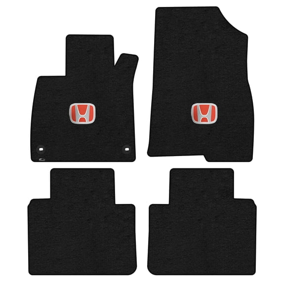 Lloyd Mats Custom Fit Floor Mats for Honda Accord 2018-On LogoMat 4Pc Set Charcoal