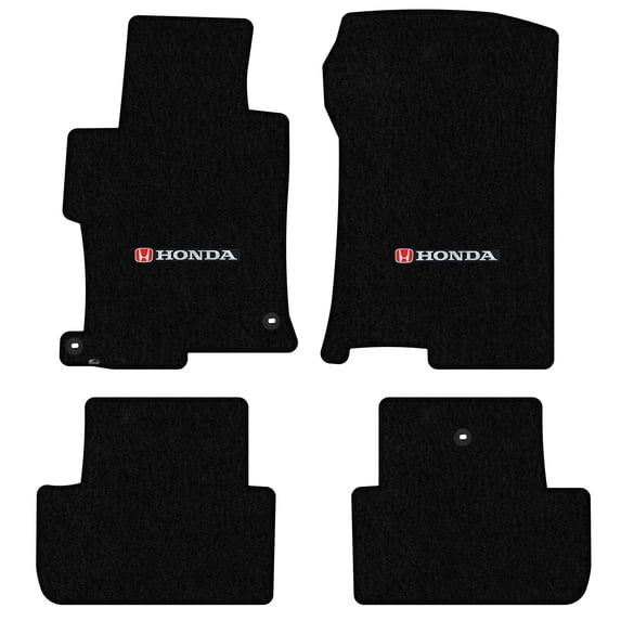 Lloyd Mats Custom Fit Floor Mats for Honda Accord LogoMats Coupe 2013-2017 4PC Set Black