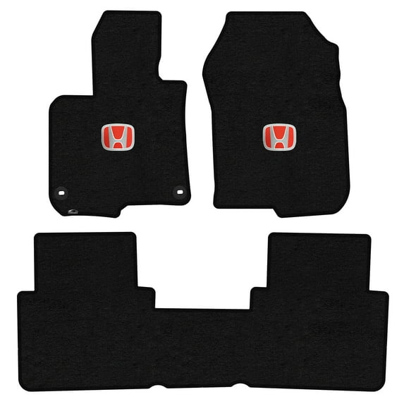 Lloyd Mats Custom Fit Floor Mats for Honda CRV 2017-On LogoMat 3Pc Set Black