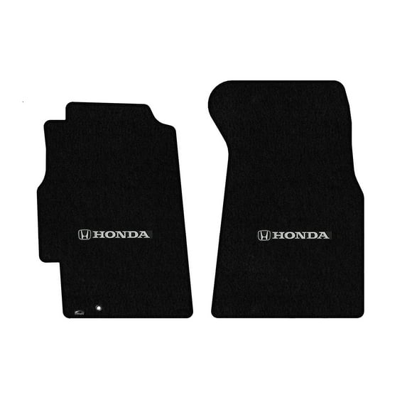 Lloyd Mats Custom Fit Floor Mats for Honda Civic 2 Door Coupe 1996-2000 LogoMat 2Pc Set Black