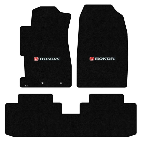 Lloyd Mats Custom Fit Floor Mats for Honda Civic 2 Door Coupe 2001-2005 LogoMat 3Pc Set Black