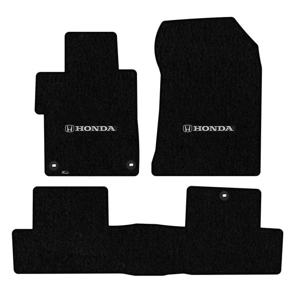 Lloyd Mats Custom Fit Floor Mats for Honda Civic 2 Door LogoMat 2014-2015 3Pc Set Black (Si OK)