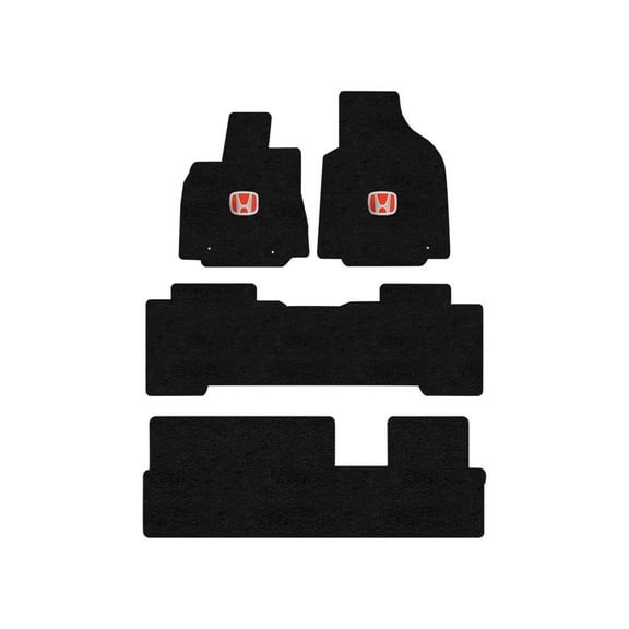 Lloyd Mats Custom Fit Floor Mats for Honda PILOT 2005-2008 LogoMat 4Pc Set Charcoal