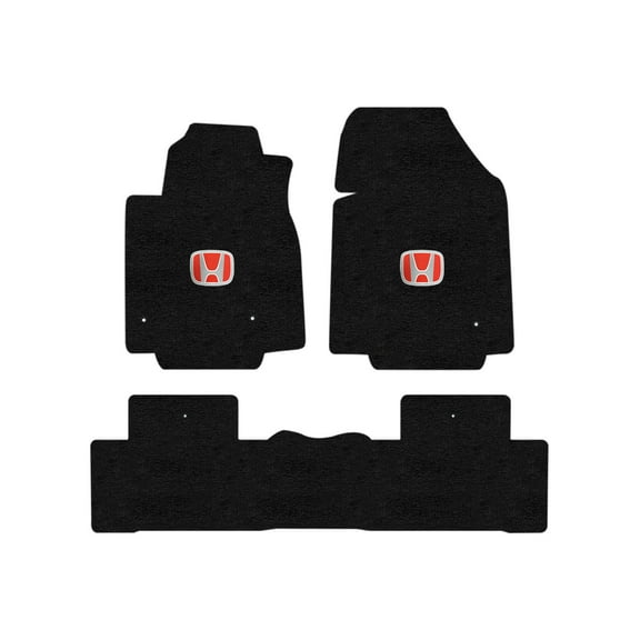 Lloyd Mats Custom Fit Floor Mats for Honda PILOT 2009-2015 LogoMat 3Pc Set Charcoal