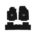 thumbnail image 1 of Lloyd Mats Custom Fit Floor Mats for Honda PILOT 2009-2015 LogoMat 3Pc Set Charcoal, 1 of 4