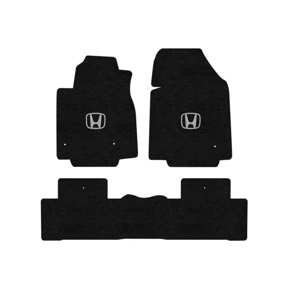 Lloyd Mats Custom Fit Floor Mats for Honda PILOT 2009-2015 LogoMat 3Pc Set Charcoal
