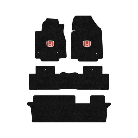 Lloyd Mats Custom Fit Floor Mats for Honda PILOT 2009-2015 LogoMat 4Pc Set Charcoal