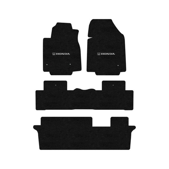 Lloyd Mats Custom Fit Floor Mats for Honda PILOT 2009-2015 LogoMat 4Pc Set Charcoal