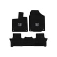 thumbnail image 1 of Lloyd Mats Custom Fit Floor Mats for Honda PILOT 2016-ON LogoMat 3Pc Set Charcoal, 1 of 4