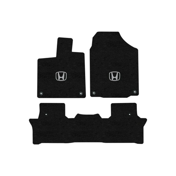 Lloyd Mats Custom Fit Floor Mats for Honda PILOT 2016-ON LogoMat 3Pc Set Charcoal