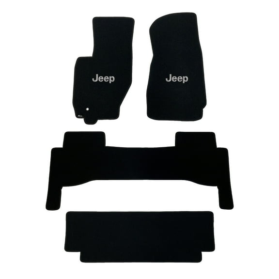 Lloyd Mats Custom Fit Floor Mats for Jeep Commander 2006-2010 LogoMat 4Pc Set Black