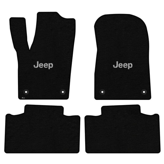 Lloyd Mats Custom Fit Floor Mats for Jeep Grand Cherokee 2016-On LogoMat 4Pc Set Black