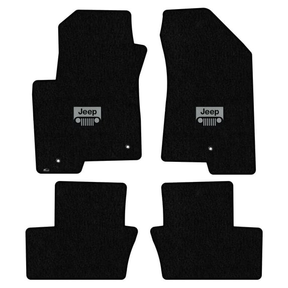 Lloyd Mats Custom Fit Floor Mats for Jeep Patriot 2017 LogoMat 4Pc Set Black