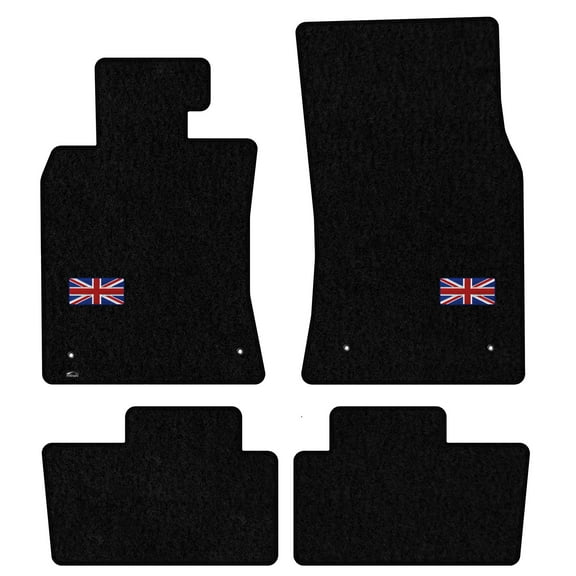 Lloyd Mats Custom Fit Floor Mats for MINI-Clubman 2008-2014 LogoMat 4PC Set Black