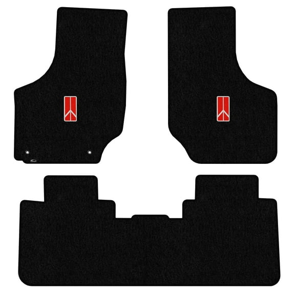 Lloyd Mats Custom Fit Floor Mats for Oldsmobile Cutlass Supreme 1988-1997 (FWD) LogoMat 3Pc Set Black