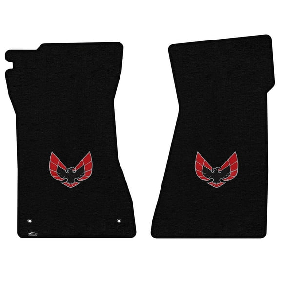 Lloyd Mats Custom Fit Floor Mats for Pontiac Firebird/Trans Am 1970-1981 LogoMat 2Pc Set Black