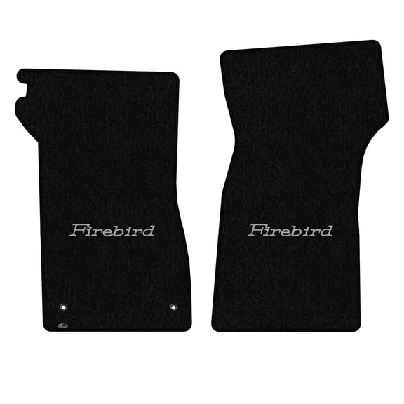 Lloyd Mats Custom Fit Floor Mats for Pontiac Firebird/Trans Am 1970-1981 LogoMat 2Pc Set Black